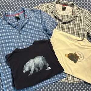 Bundle of North Face Items (2 Polos, 2 T’s) Sz M